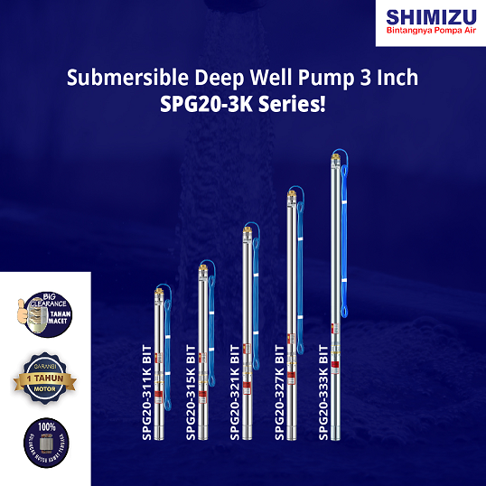 Hal-Hal yang perlu diketahui Submersible Deep Well Pump 3 Inch SPG20-3K Series!